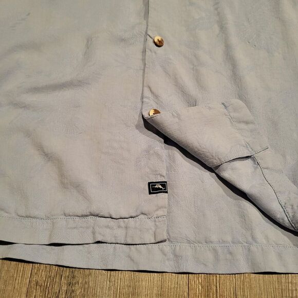 Tommy Bahama Silk Island Style Loose Short Sleeved Button Up Shirt Mens Large - Picture 8 of 9
